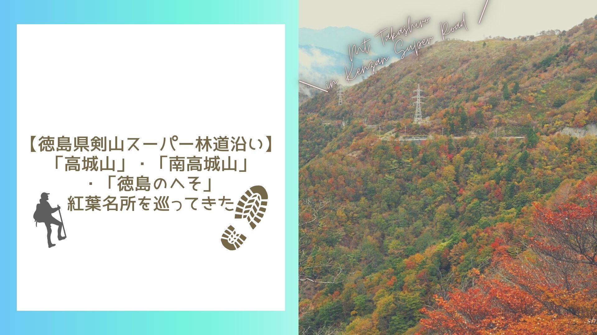 【徳島県剣山スーパー林道沿い】「高城山」・「南高城山」・「徳島のへそ」紅葉名所を巡ってきた