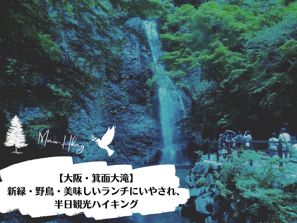 【大阪・箕面大滝】新緑・野鳥・美味しいランチにいやされ、半日観光ハイキング