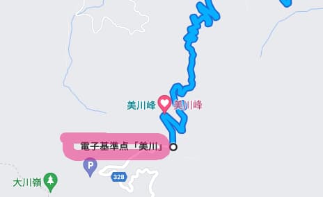 電子基準点「美川」の位置はココ